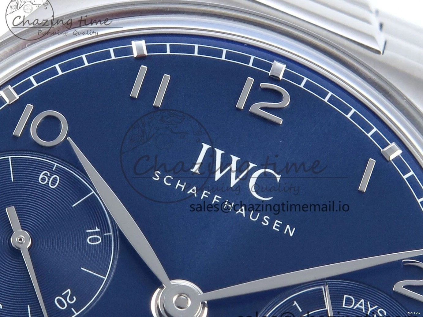 MIROTIME 0402 Portugieser Auto IWC0562E APSF 1:1 Best Edition Blue Dial on SS Bracelet A Timeless 6997